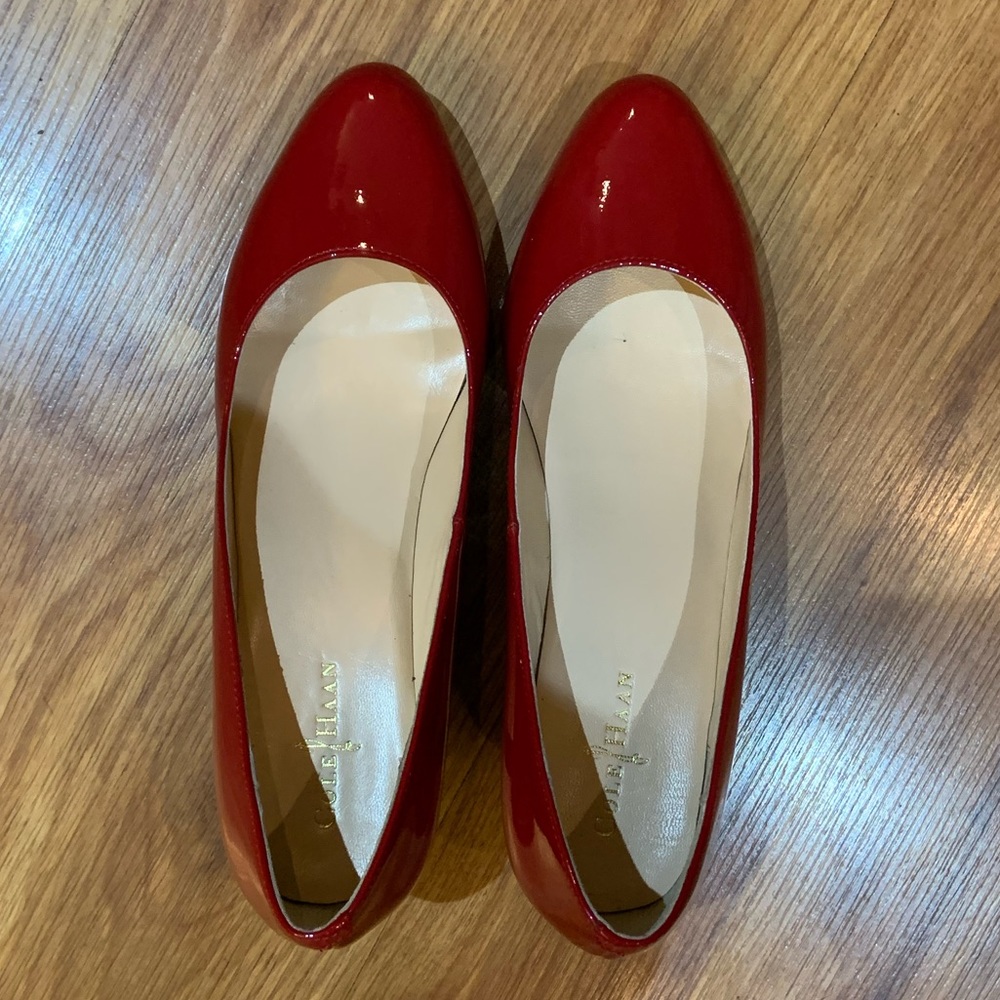 Cole Haan patent red heels